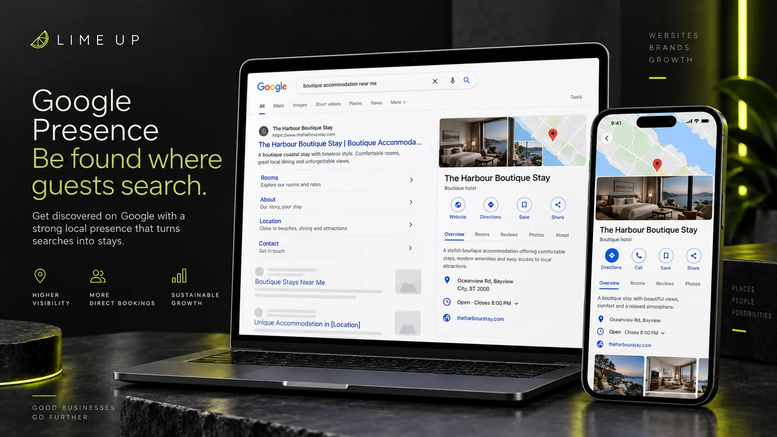 Προφίλ καταλύματος στους Χάρτες Google, σε κινητό